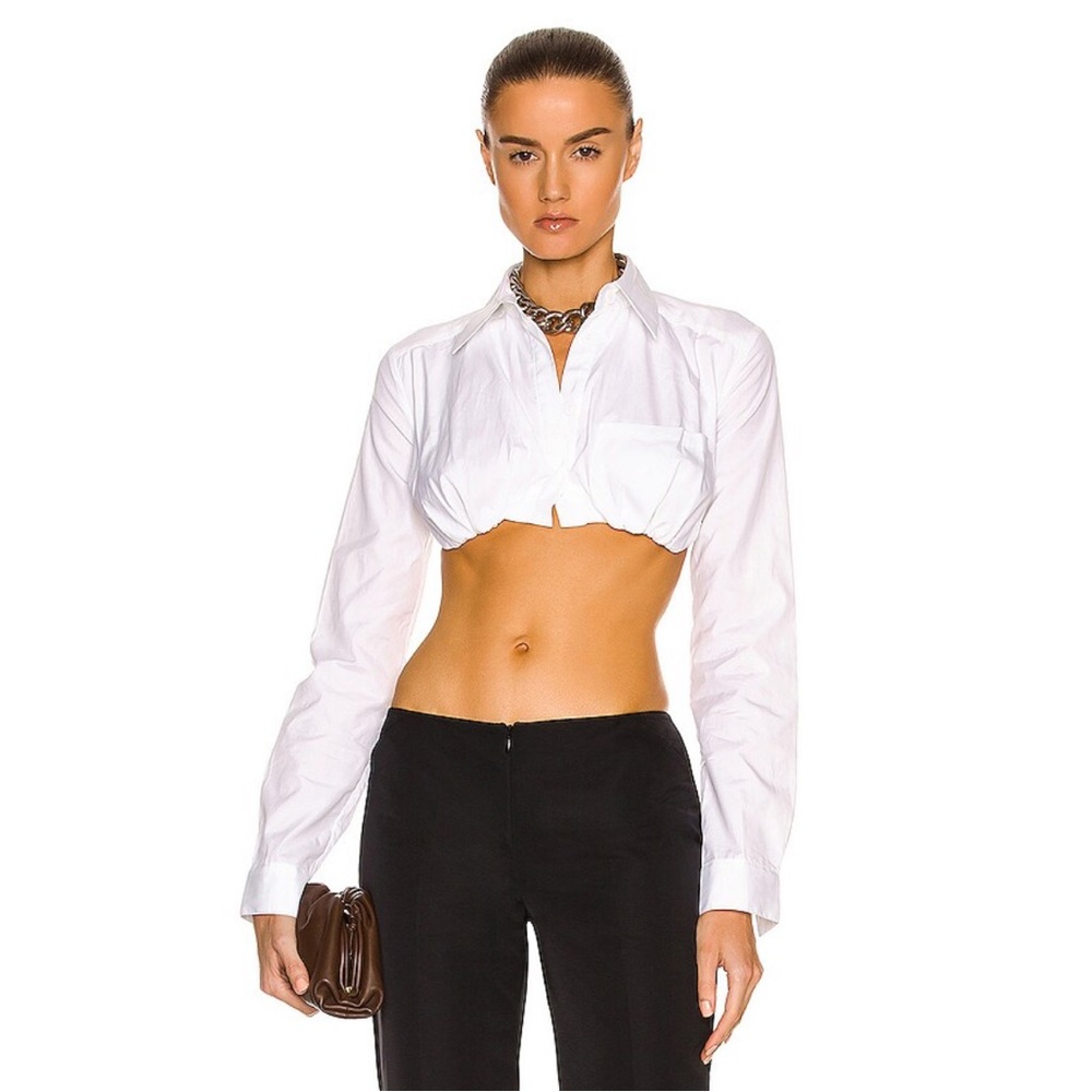 CHRISTOPHER ESBER INBUILT BRA SHIRT BRAND NEW IN STONE COLOR